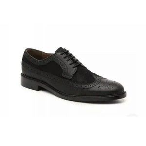 New Blake Mckay pierce wingtip oxford dress shoes black sz 8 11.5 Leather
